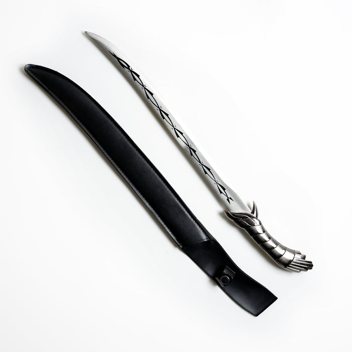 Altair's short dagger with a black leather sheath.