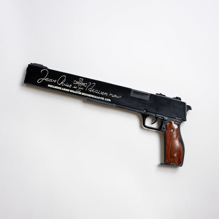 Replica of Alucard's Hellsing ARMS 13 mm Auto Anti-Freak Combat Pistol, Jackal from the anime Hellsing, made of high quality resin.