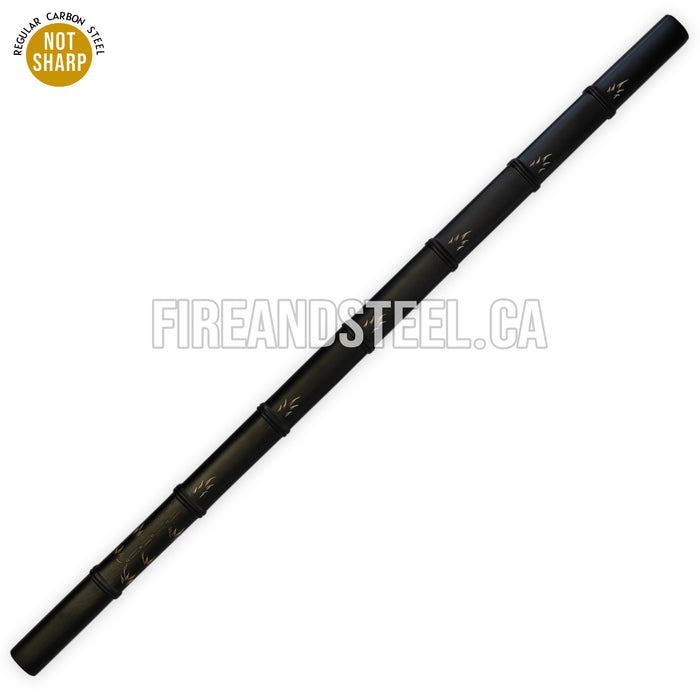 Fire and Steel - Bamboo Straight Blade Shirasaya