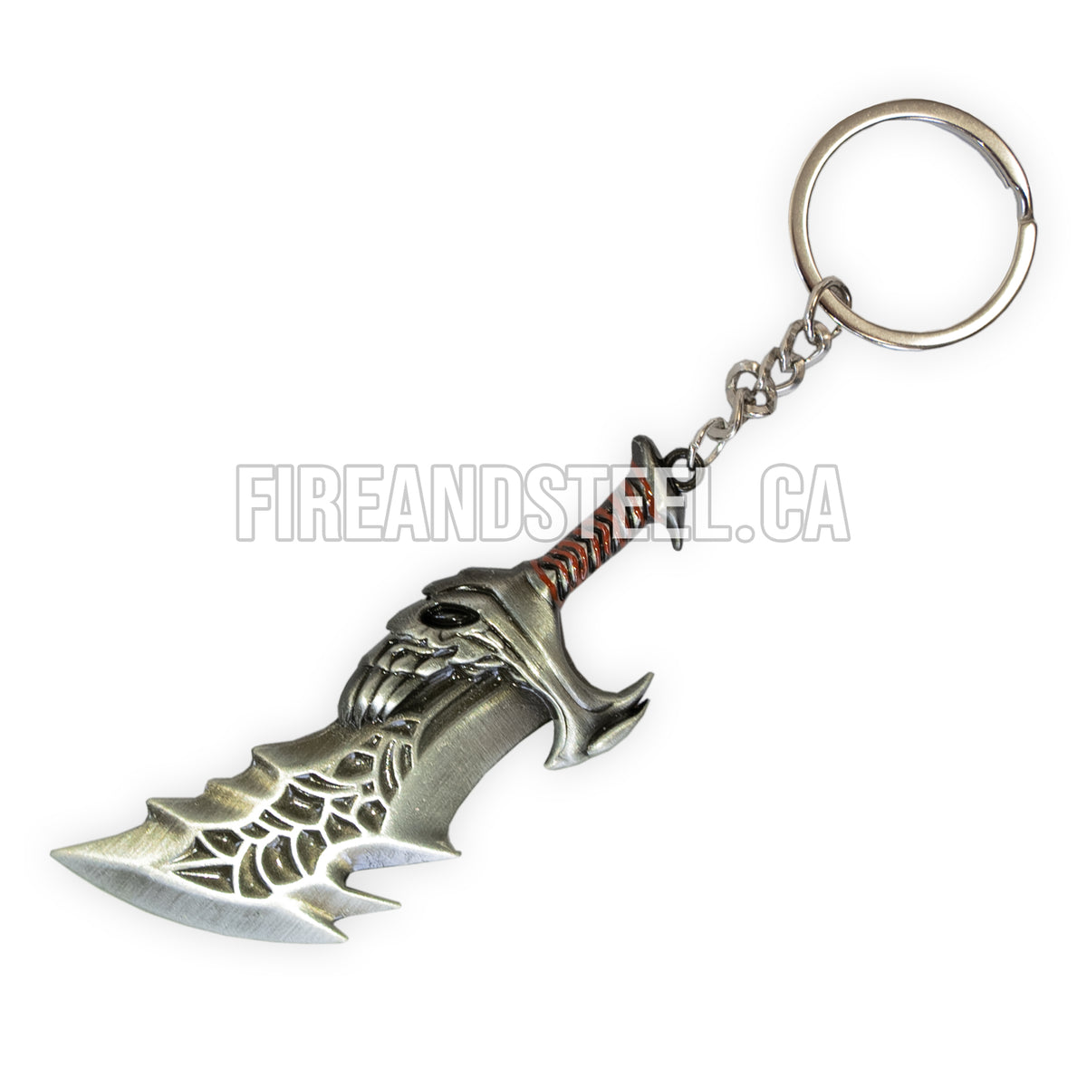 Kratos' Blades of Chaos Keychain — Fire and Steel