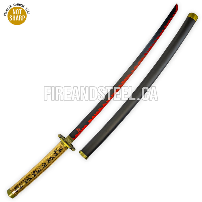 Yoriichi Tsugikuni's Red-Black Nichirin Katana (Yoriichi Sword)