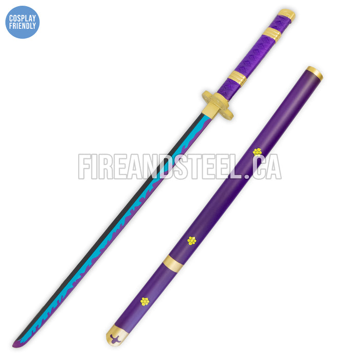 Roronoa Zoro's Purple "Enma" Katana (Zoro Sword Enma - Anime Accurate - Foam)