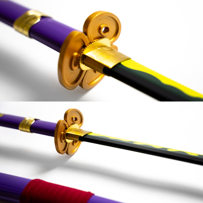 Katana violet « Enma » de Roronoa Zoro (Zoro Sword Enma - Battle Ready - Anime Accurate)