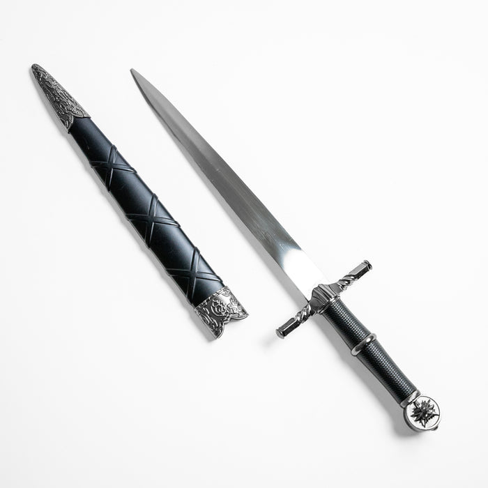 Épée en acier de Geralt de Riv (Geralt Sword - Wolf School - Dagger Miniature)