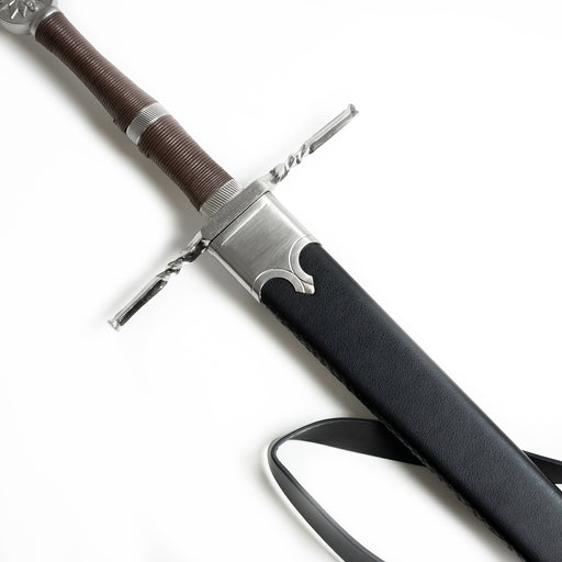 Battle-ready version of Geralt of Rivia’s Steel sword from the Netflix Show, The Witcher. Includes a leather sheath.