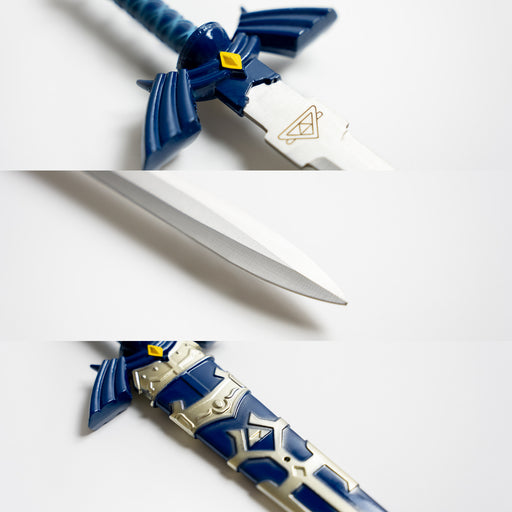 Closeups Link’s Master Sword with Sheath, dagger size.