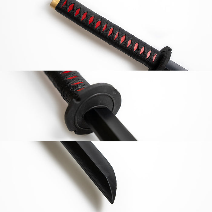 Fire and Steel - Practice Samurai Black Blade Katana (High Density Foam)