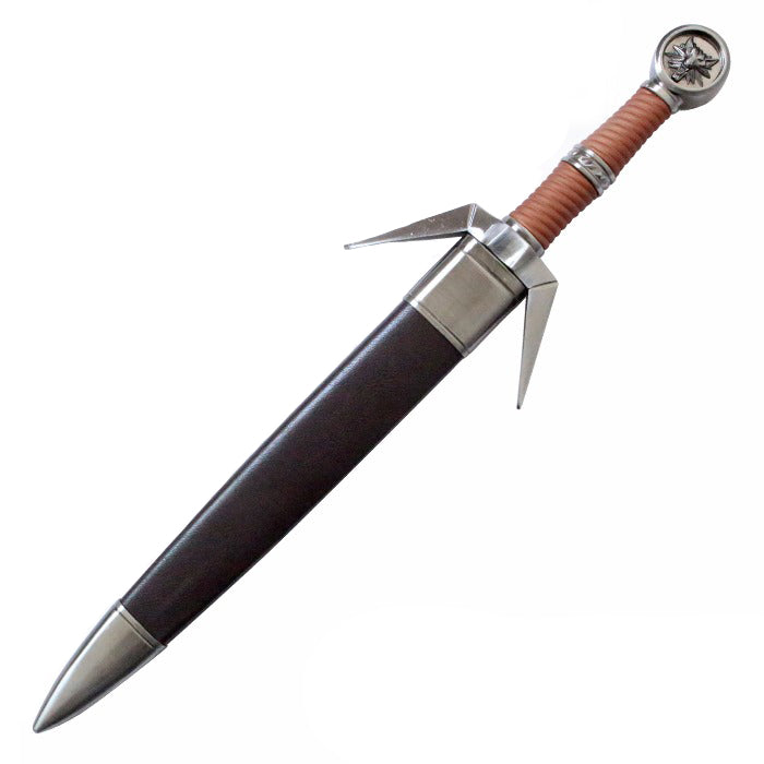 The Witcher - Wolf School - Geralt's Silver Sword (Dagger Miniature) - Fire and Steel