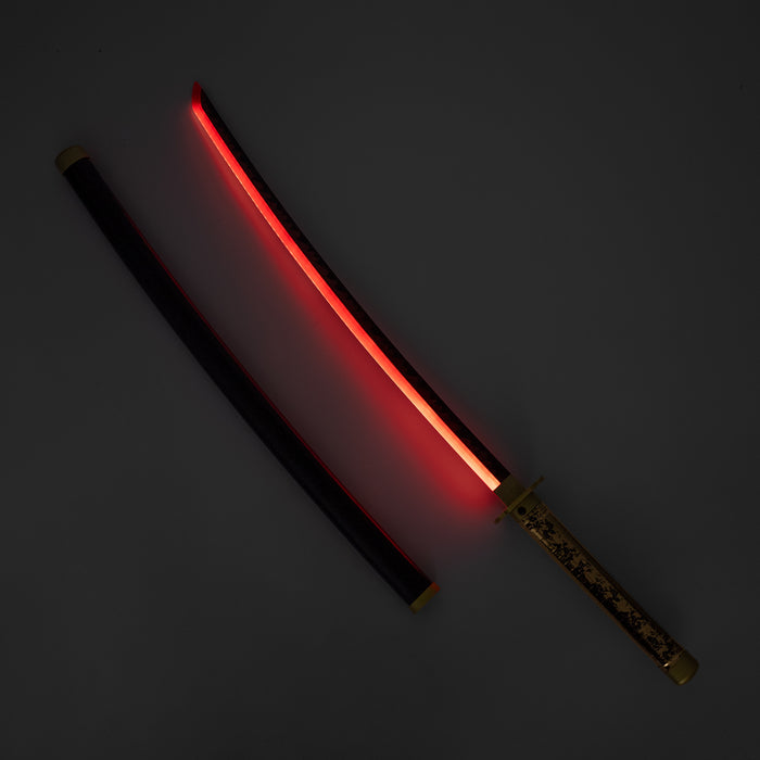 Yoriichi Tsugikuni's Red-Black Nichirin LED Katana