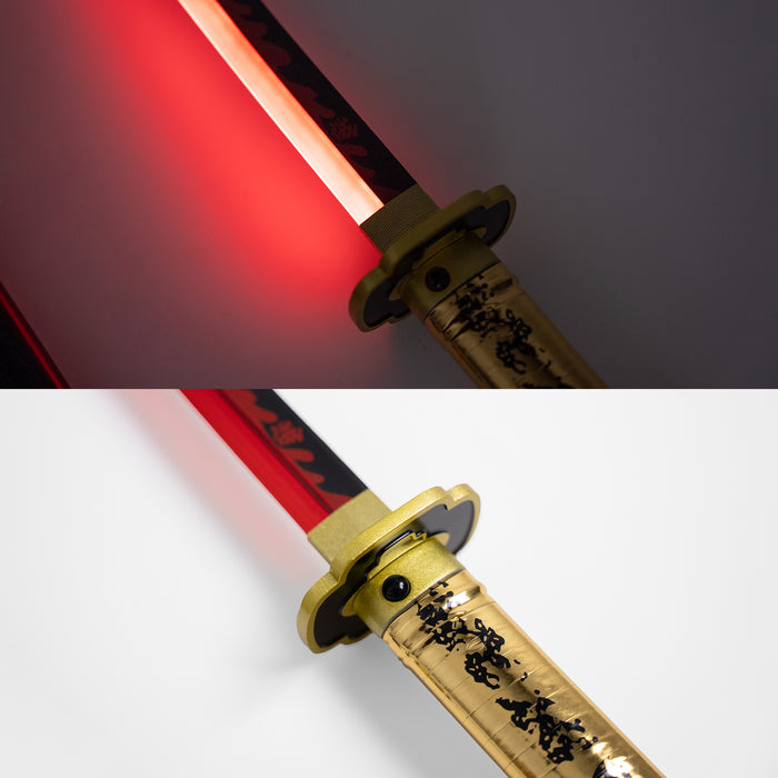 Yoriichi Tsugikuni's Red-Black Nichirin LED Katana