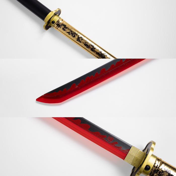 Yoriichi Tsugikuni's Red-Black Nichirin LED Katana