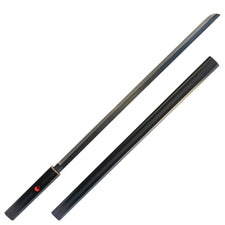 Fire And Steel Sasuke's Sword Of Kusanagi Wakizashi Replica - Black Anime Cosplay Sword With Wood Sheath