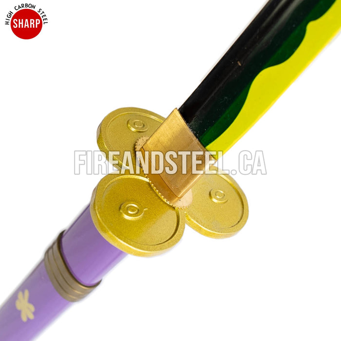 Katana violet « Enma » de Roronoa Zoro (Zoro Sword Enma - Battle Ready - Anime Accurate)