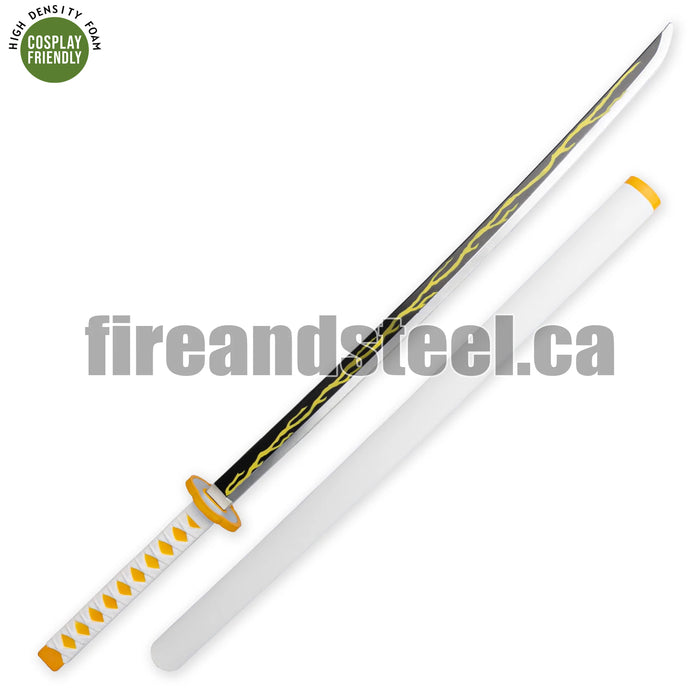 Zenitsu Agatsuma's Yellow Nichirin Blade (Zenitsu Sword - High Density Foam)