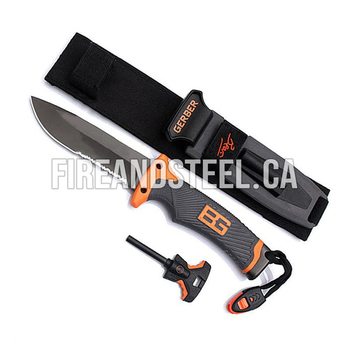 Fire and Steel - Bear Grylls Gerber Survival Hunting Knife