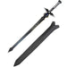 Sword Art Online - Kirito's "Dark Repulser" Sword (Leather Sheath) - Fire and Steel