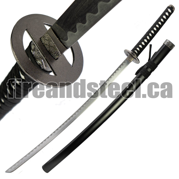  Yongli Sword Rurouni Kenshin Sword Himura Kenshin Sakabato  Japanese Anime Reverse-Blade Sword Cosplay Replica Folded Damascus Steel :  Sports & Outdoors
