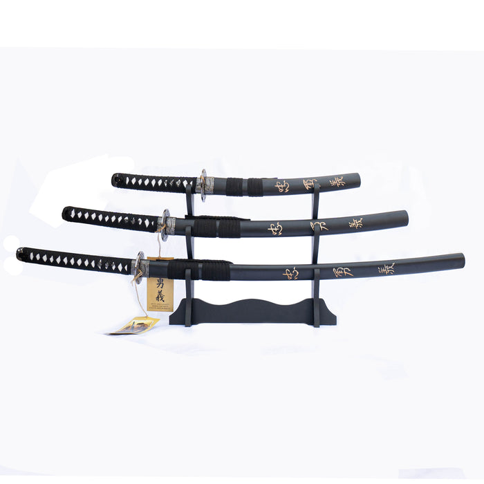 The Last Samurai - Captain Nathan Algren's Katana (Simplified) 3-Sword Set - Fire and Steel