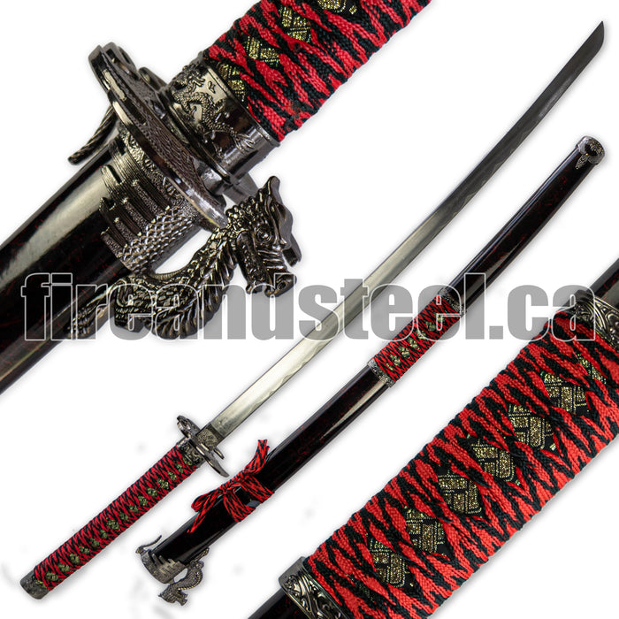 Fire and Steel - Red Dragon 3-Sword Set - Fire and Steel
