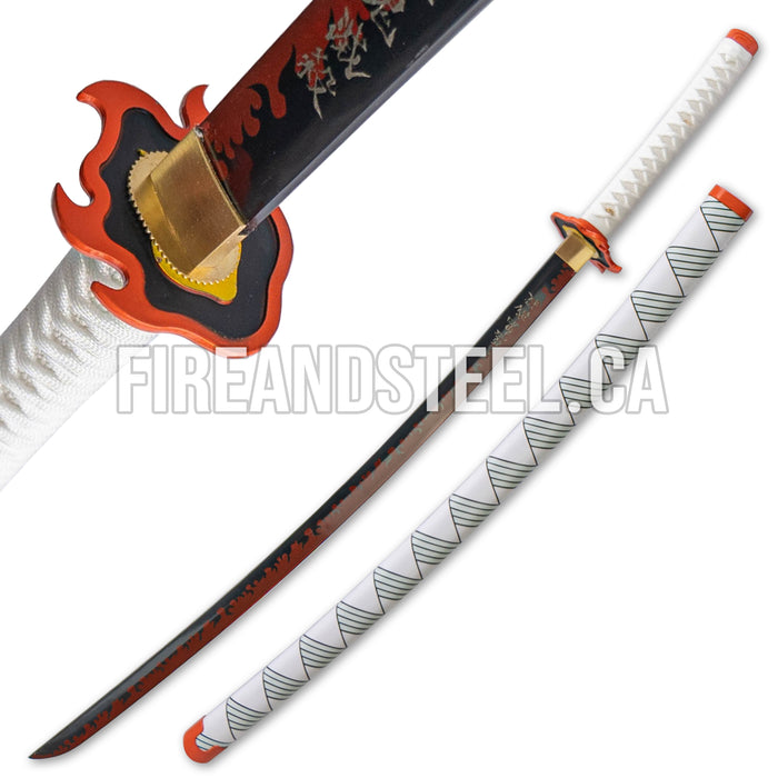 Demon Slayer - Kyojuro Rengoku's Red Nichirin Blade (Battle Ready - 2nd Ed) - Fire and Steel