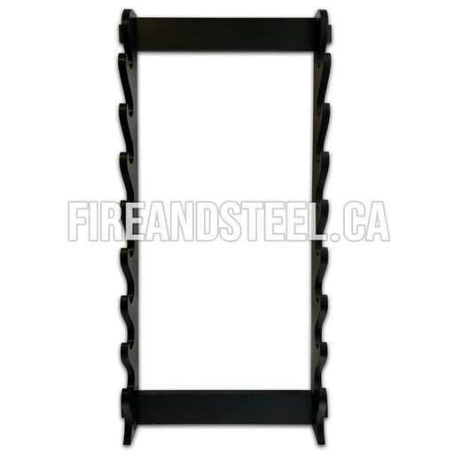 Fire and Steel - 8-Tier Wall-Mounted Sword Stand - Fire and Steel