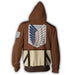 Attack on Titan - Survey Corps Hoodie - Fire and Steel
