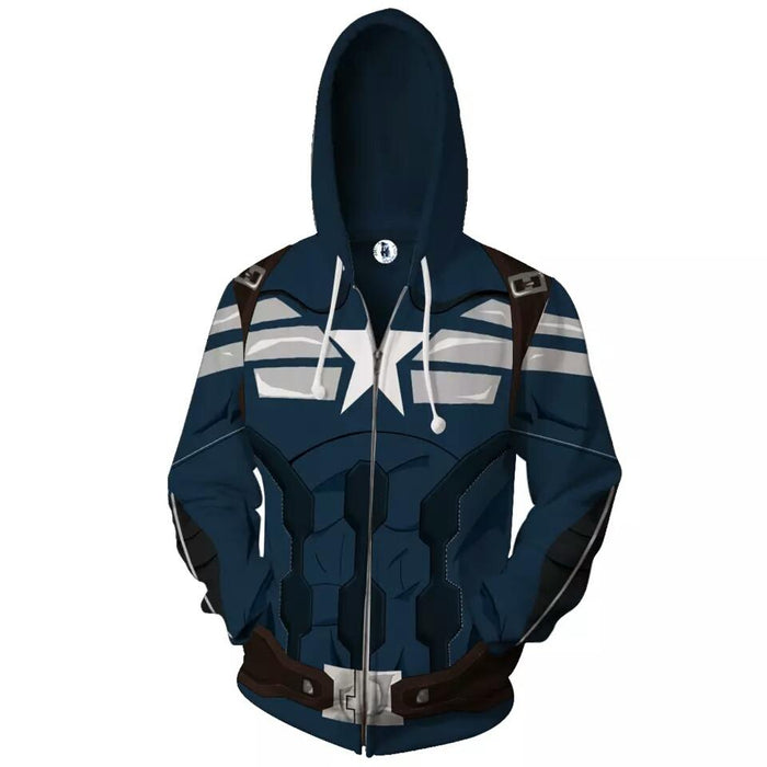 Marvel Avengers - Captain America Hoodie - Fire and Steel