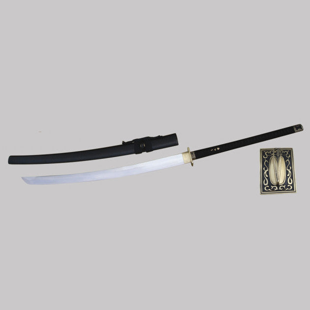 Hand Forged Odachi Sword Clay Tempered Japanese Long Sword Copper Tsuba  Shell Saya Honsanmai - COOLKATANA