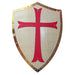 Fire and Steel - Teutonic Knights Crusader Heater Shield - Fire and Steel