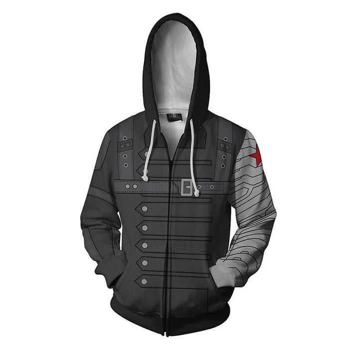 Marvel Avengers - Winter Soldier Hoodie - Fire and Steel