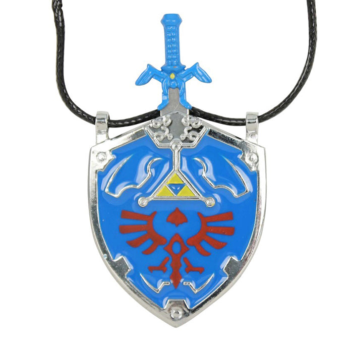 Link's Master Sword with Hylian Shield Necklace - Fire and Steel